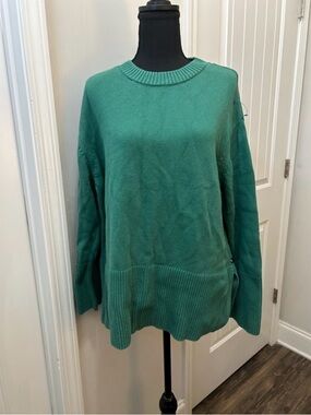 GAP Teal 100% Cotton Women's Crew Neck Sweater Large